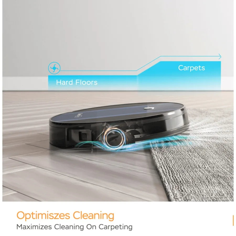 Robot Vacuum Cleaner with Powerful Suction and Mopping 3-in-1 Vacuum/Sweep/Mop LDS Navigation Automatic Charging Wi-Fi App Cont