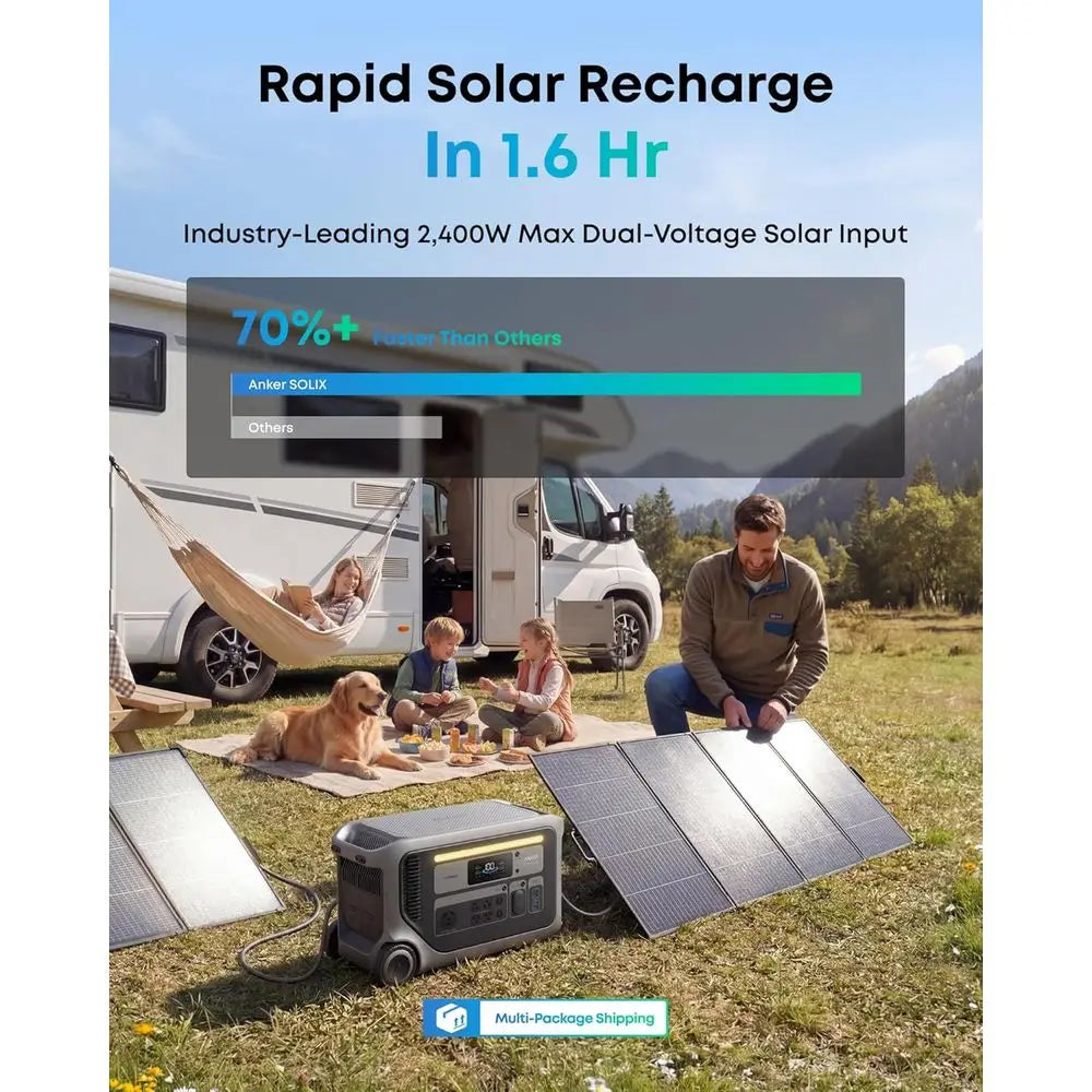 3000 Portable Power Station with Home Backup Kit, 3,072Wh, 6,000W Recharging, r Generator Home Use, Expandable to 24kWh, or Outa