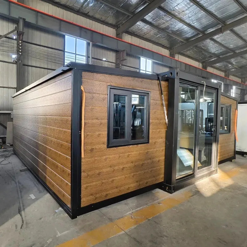 20ft 30ft 40ft Container House Prefab Folding Living Cabin Prefabricated Expandable Container House with 2 Bedroom Tiny Home