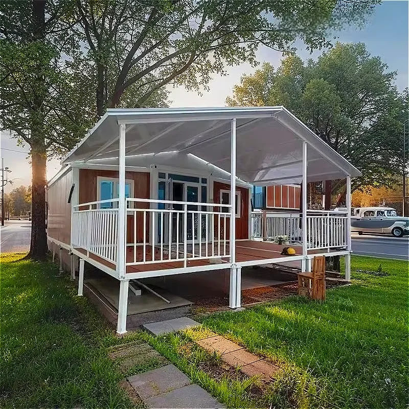 Luxury Folding Prefabricated House 20ft 30ft 40ft Mobile Tiny Home 2 3 4 Bedrooms Modular Prefab Expandable Container House Sale