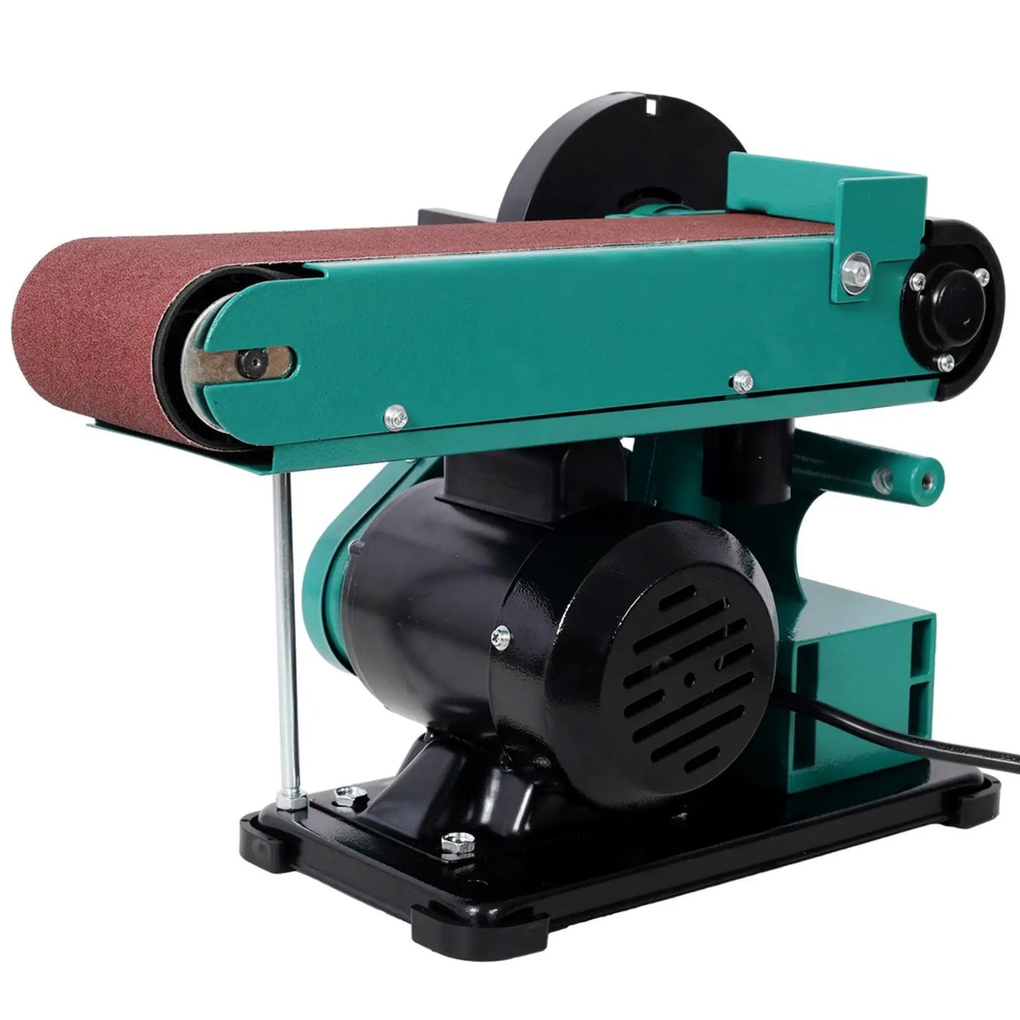 High Power Belt Sander and Disc Polisher Combo Grinder Sanders with Dust Cover for Workshop Woodworking