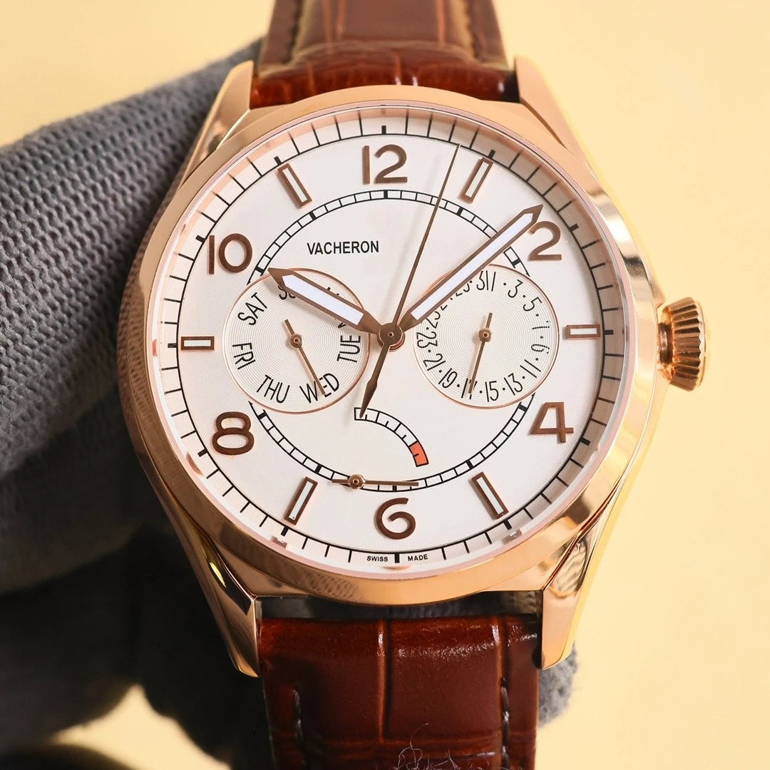 2026 New VC Top Brand Reissue Watch with Versatile Case and Moon Phase Design for Men
