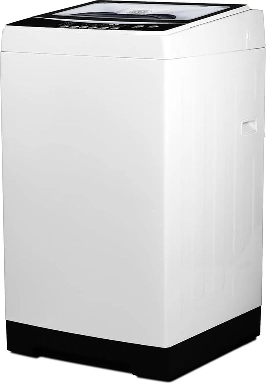 3.0 Cu. Ft. Portable Washer, 26.5 lb Capacity, 6 Cycles, Sink Adapter & Drain Hose Included, Transparent Lid & LED Display