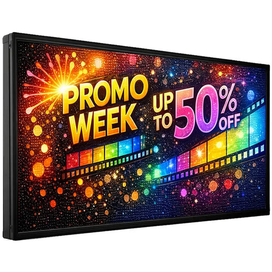 P5 Outdoor LED Display 65x34 inch Programmable Digital Sign IP45 Waterproof High Brightness Full Color WiFi USB Control Business