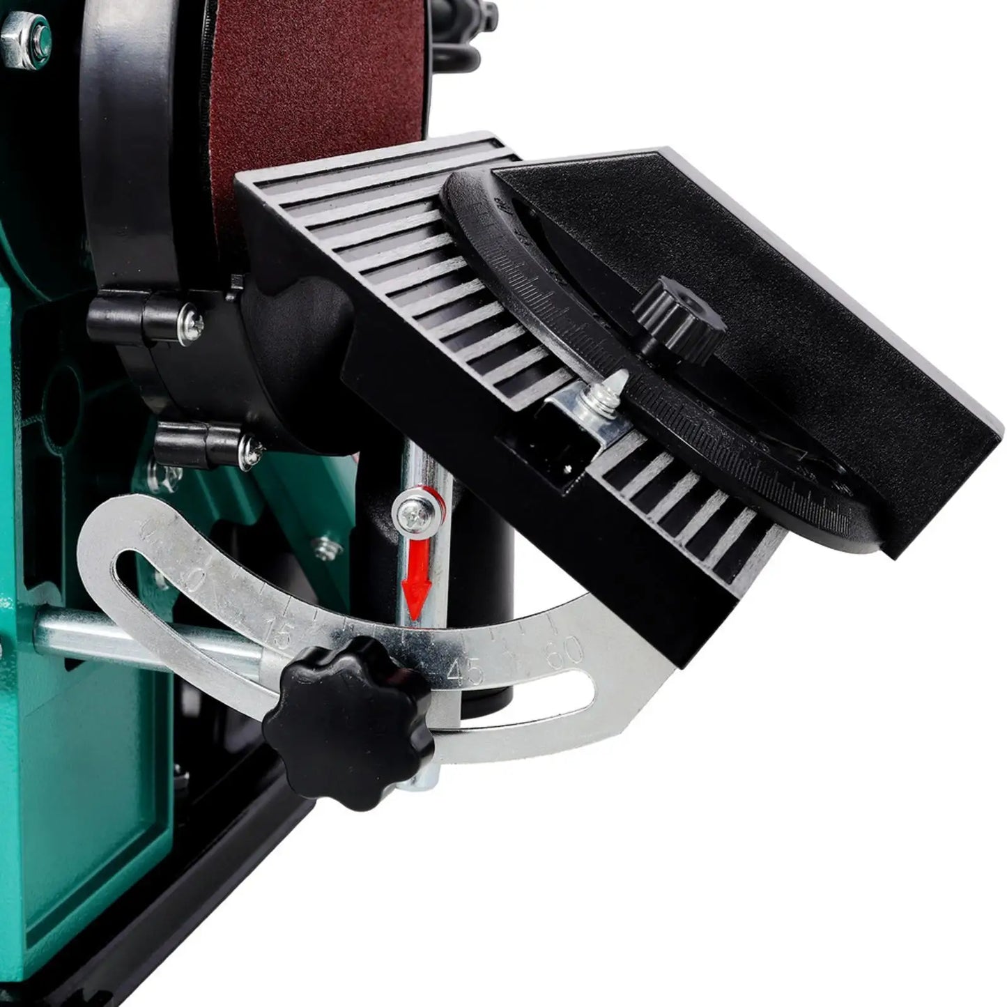 High Power Belt Sander and Disc Polisher Combo Grinder Sanders with Dust Cover for Workshop Woodworking