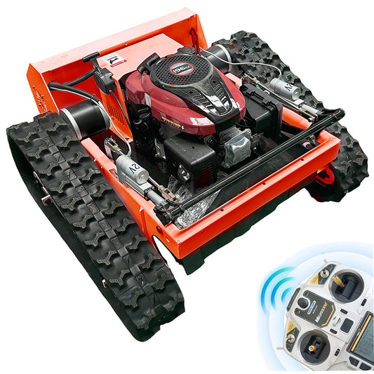MMS 550mm Lawn Mower 196cc GAS Engine Electric Start Grass Cutting Machine Remote Controlled for Garden Lawns  Free Shipping