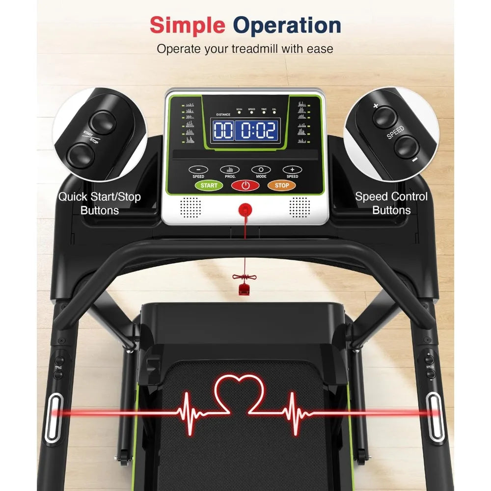 Walking Treadmill with Long Handrail for Balance, Recovery Fitness Exercise Machine Foldable for Home use with, Customized
