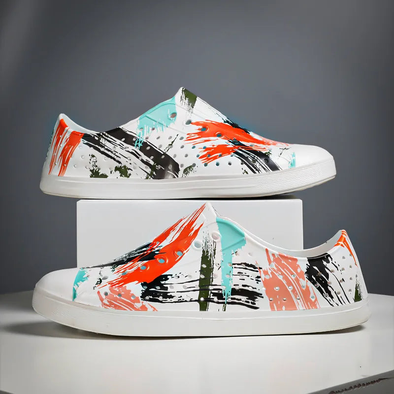 Child Sandal Women Garden Sandals Kid Boy Girl Garden Cave Shoe Graffiti Diy  Casual Outdoor EVA Beach Summer Sandal Holey Shoes