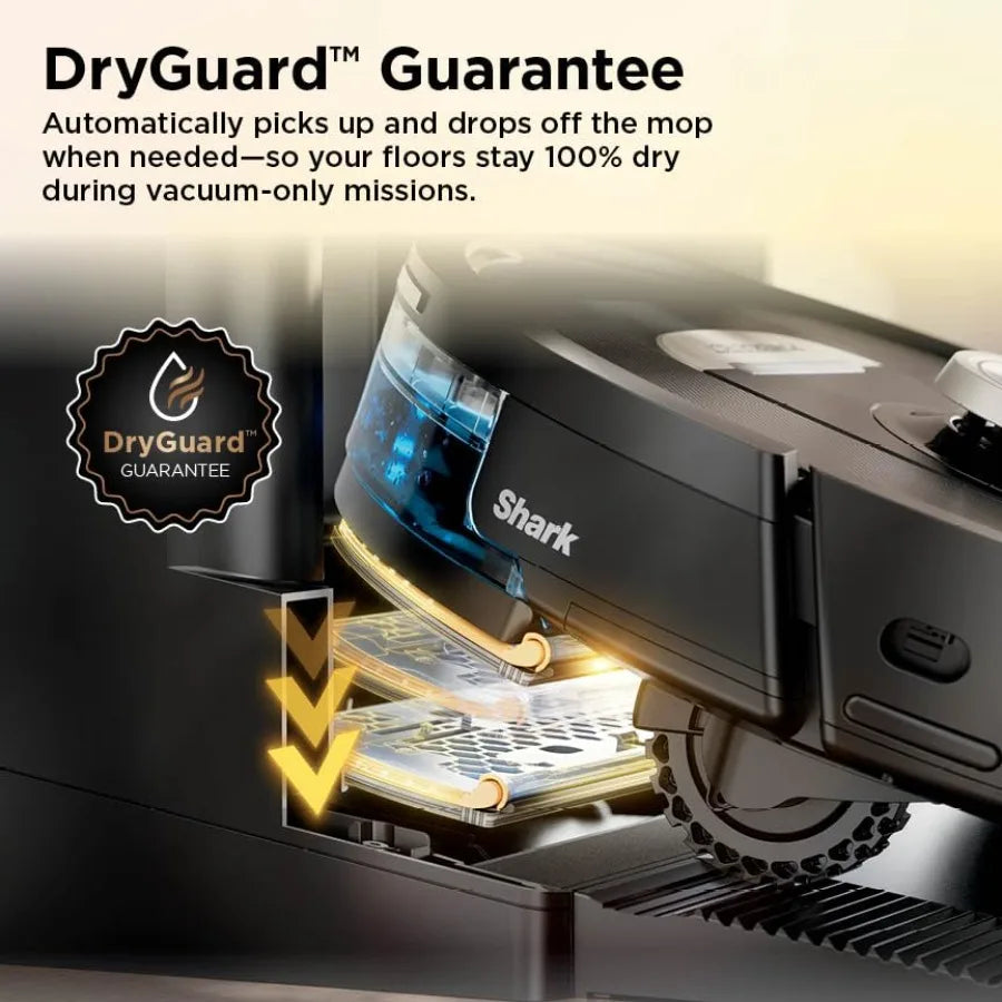 Robot Vacuum and Mop Combo PowerDetect ThermaCharged NeverTouch Pro Self-Emptying Self-Refill with Heated Mop Cleaning 60-Day C