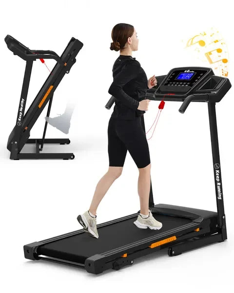 Foldable Treadmill with Incline, Folding Treadmill for Home Electric Treadmill Workout Running