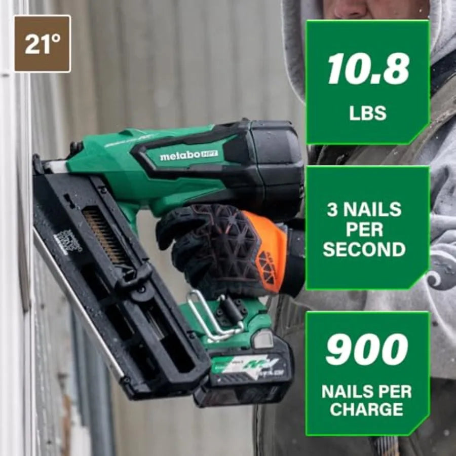 36V MultiVolt Cordless Plastic Strip Framing Nailer Kit 21 Degree Framing Nailer with Power Tool 2.5Ah Lithium Ion B