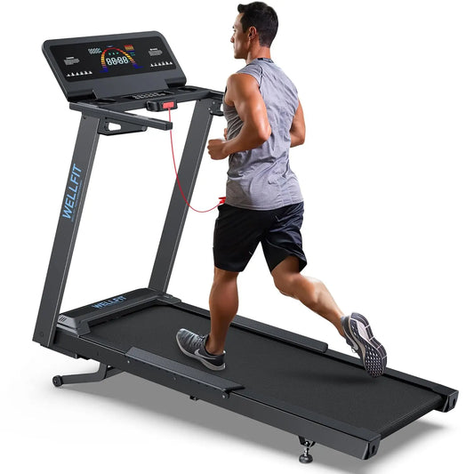 Auto Incline Treadmill, 15% Incline Heavyduty Treadmill with Pulse Sensor, 4.5HP, 10 MPH, 500 lbs Capacity, 20'' x, Customized