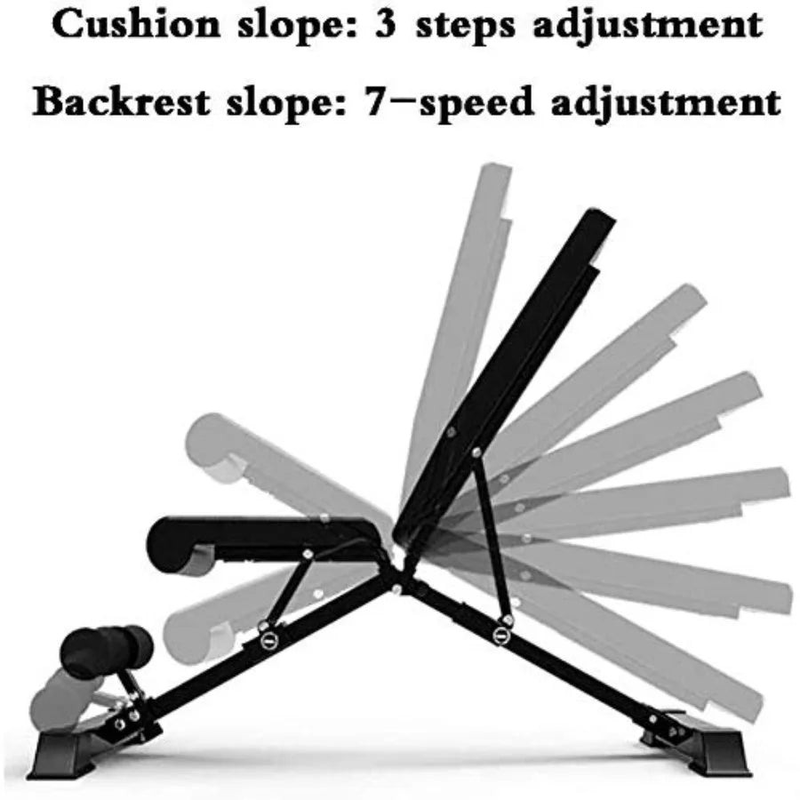 Flat Fly Weight Press Workout Bench for Home Gym Black Dumbbell Multi-Purpose Fitness Exercise Equipment
