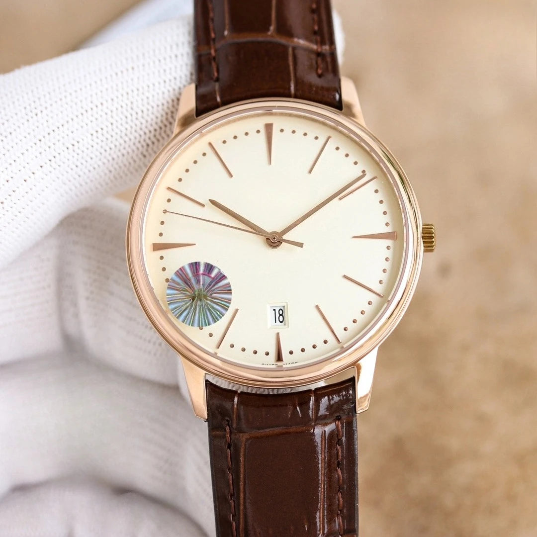 VC Top Brand Reissue Watch with Versatile Case and Moon Phase Design for Men