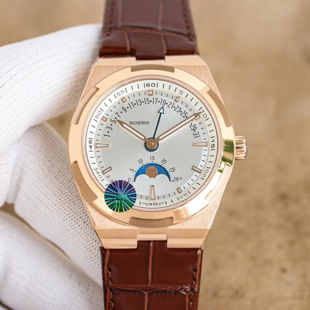 2026 New VC Top Brand Reissue Watch with Versatile Case and Moon Phase Design for Men