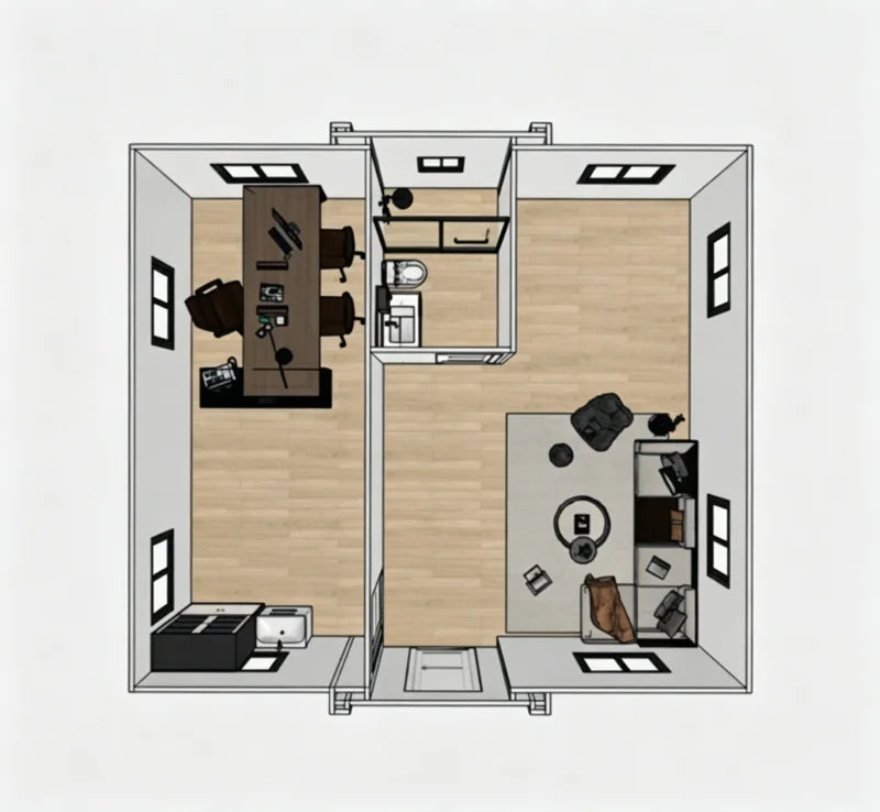 Factory Foldable Container House Modular House Mobile Home Office Dormitory Tiny Luxury Holiday Villa Container House