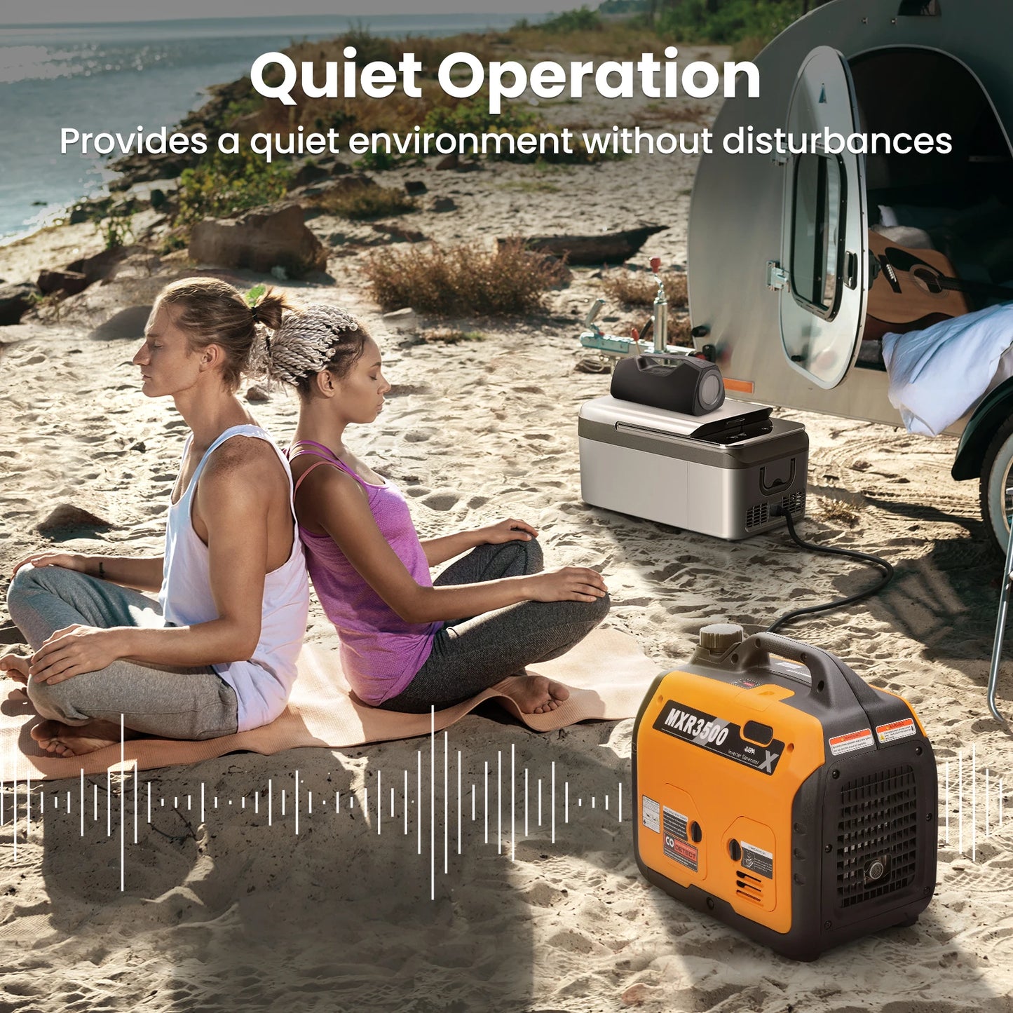 Compact Powerful Portable 3500 Watt Inverter Generator Lightweight Super Quiet Portable Power Generator for RV