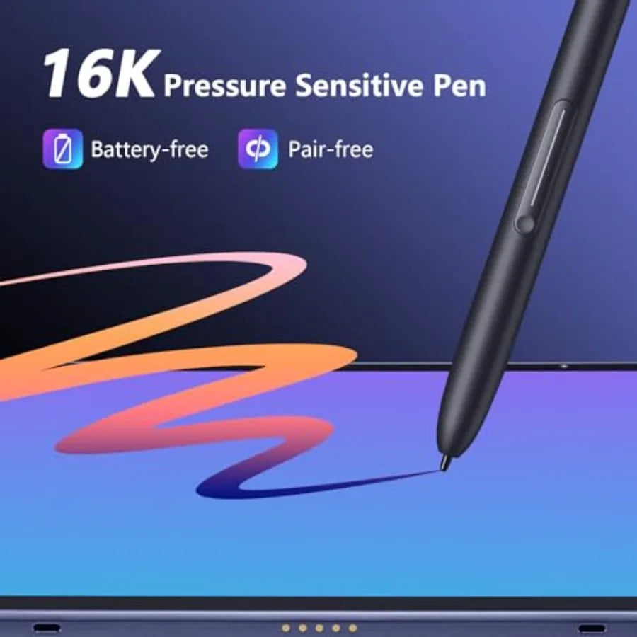 12.2inch standalone drawing tablet for digital art and design: 2K FHD screen battery-free stylus 16384 pressure levels 8G+256G