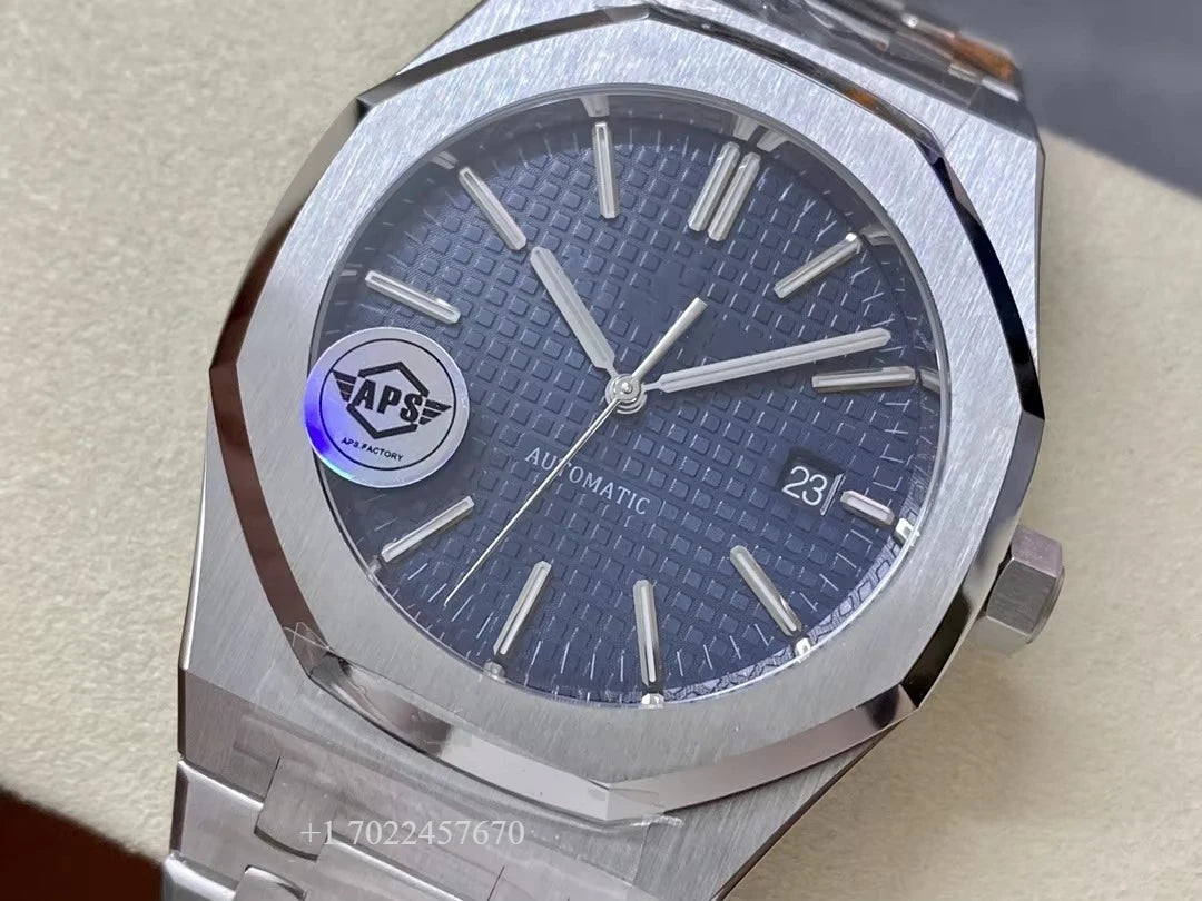 Top-grade Royal Waterproof Mechanical Watch 41mm Sapphire Crystal Stainless Steel APS Factory 3120 Power Reserve Pointer