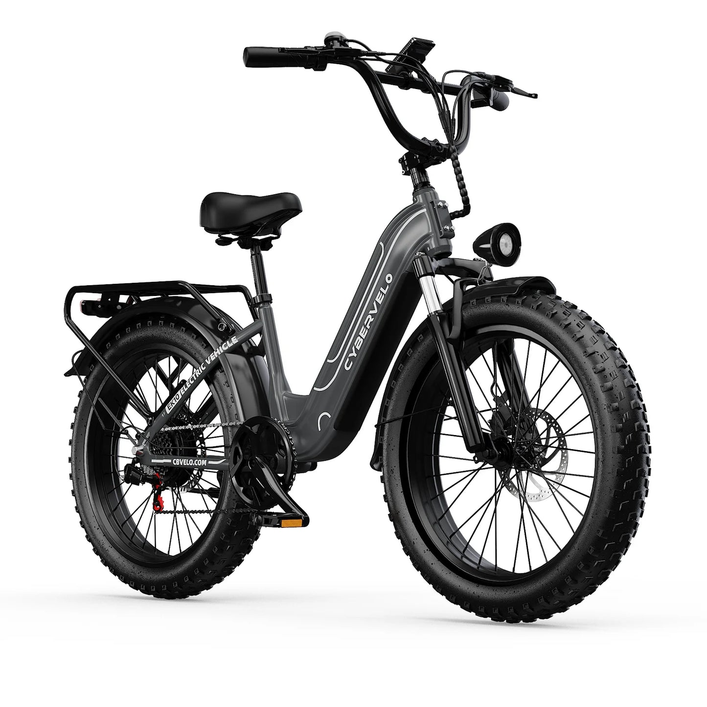 26” 1000W Peak Step-Thru E-Bike, 48V 25AH Removable Built-in Battery, 7-Speed Shift Electric bike City Commuter Adult EK7&EK10