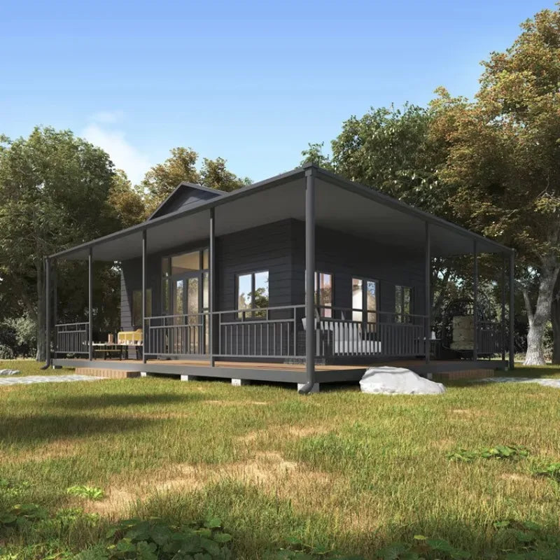 2025 Hot Sale Wholesale Double Wing Expandable Container House Folding 20Ft Tiny Home Villa Foldable House