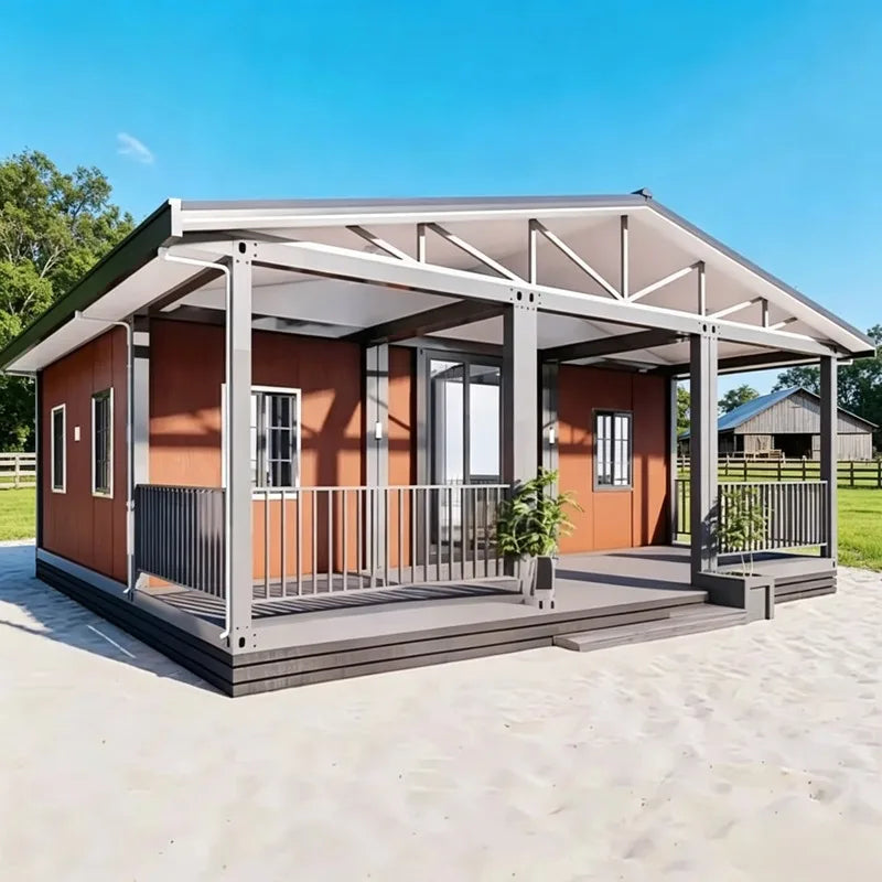Customized 40Ft 3 Bedrooms Luxury Expandable Container House, Modern Steel Folding Tiny Home