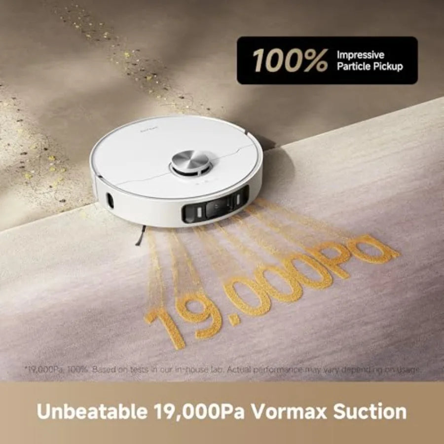 L40s Ultra AE Robot Vacuum and Mop Combo 19 000Pa Suction Self Emptying Dust Box Flexible Mop and 167℉ Self Cleaning Washboard