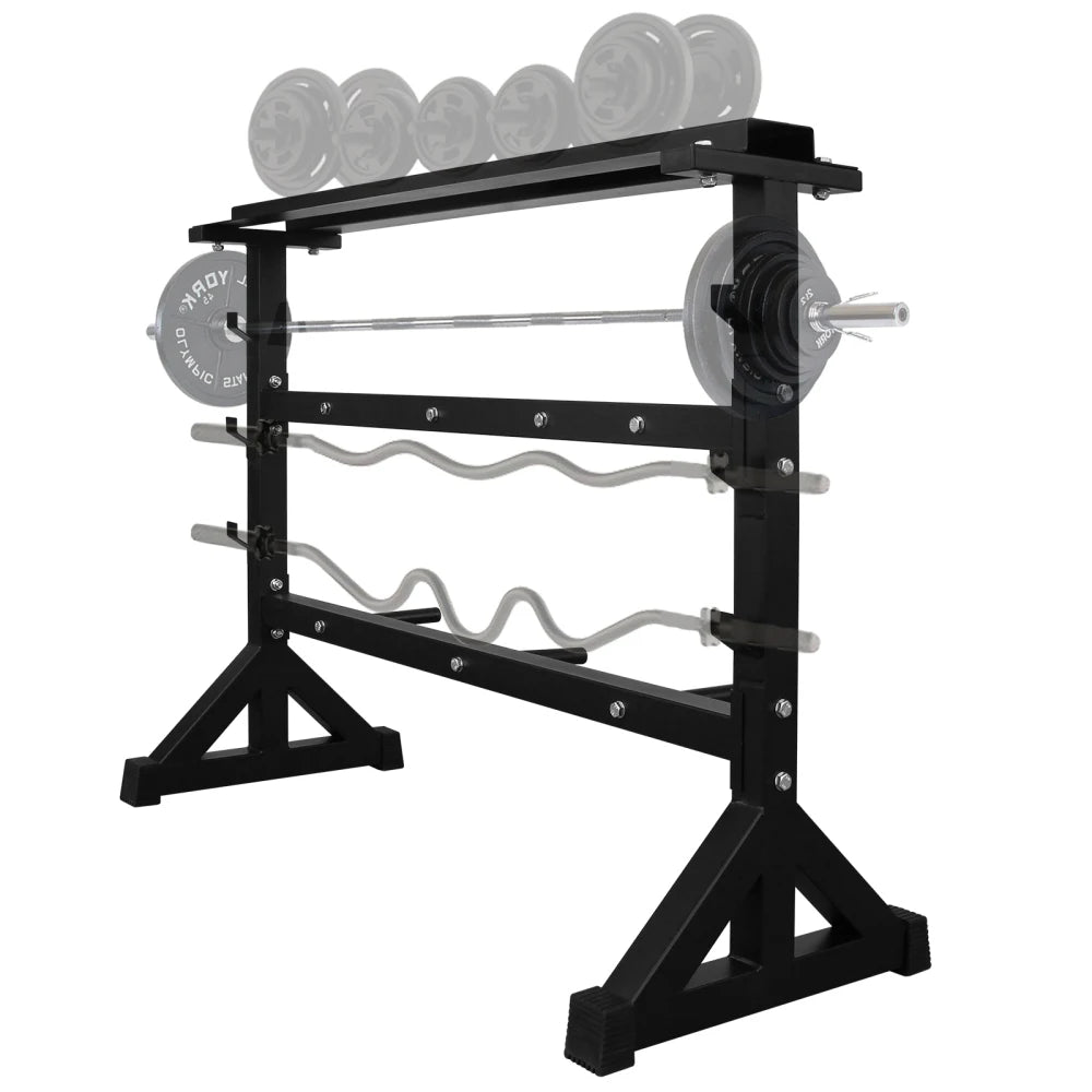 Dumbbell Rack Stand, Multifunctional Barbell Rack Weight Rack for Dumbbells, Heavy Duty Weight Storage Organizer Dumbbell