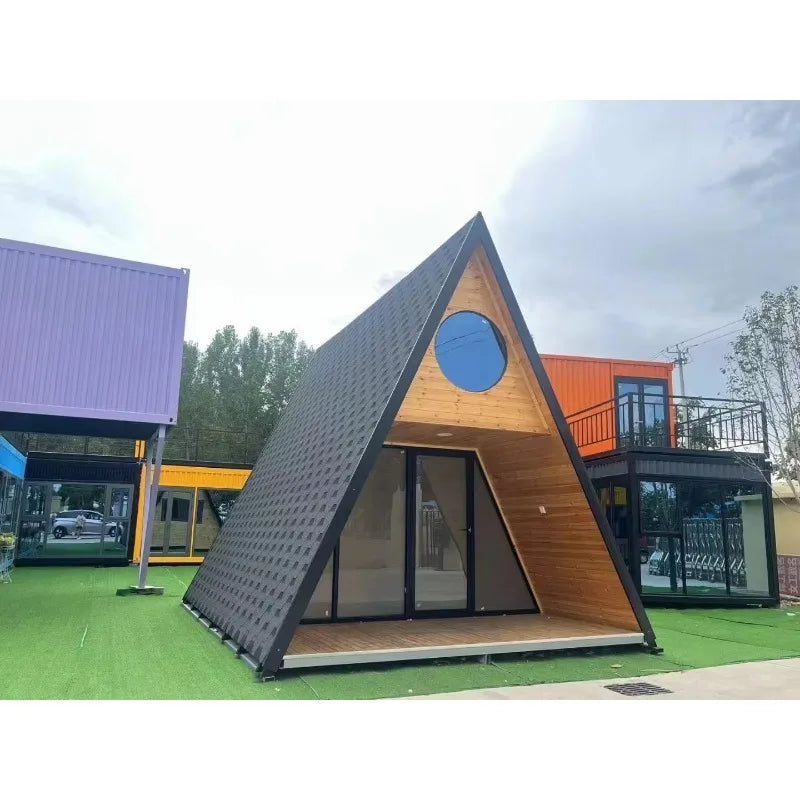 Modern Prefabricated House Triangle Structure Advanced Assembled House Rigid Stable Frame Reliable Long Term Dwelling
