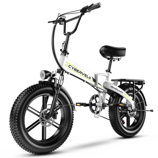 20“ Foldable Ebike for Adult, 1000w Peak 16ah Built-in Battery, Fat tire AL-Frame Commuter, 7-Speed Long Range Electric Bike