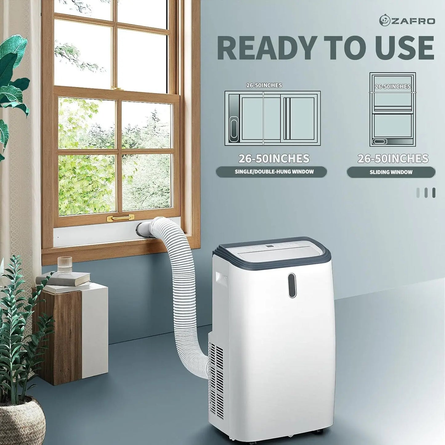 12,000 BTU Portable Air Conditioners with Remote Control for Cooling 550 Sq. Ft