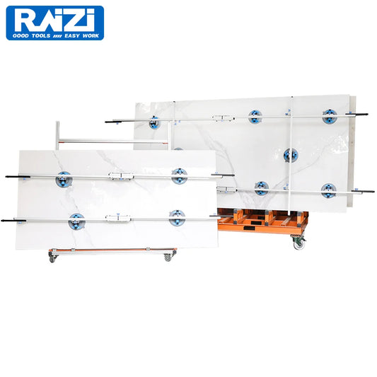 Raizi 3.6m Large Format Tile Carry System with Cross Bar for Porcelain Ceramic Tile Handling Lifter Tools