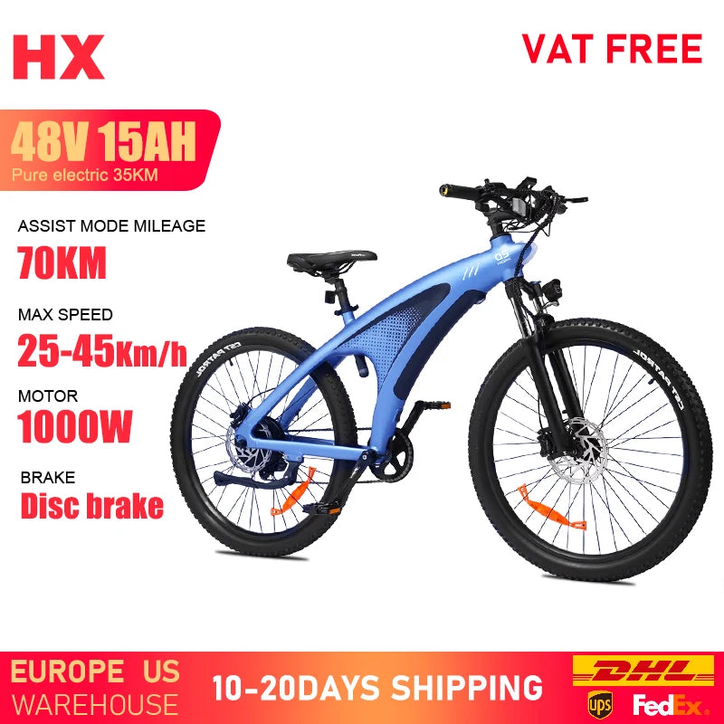HX Q5 e bike 2000W adult Electric Bike 57KM/H 48V 20AH 27.5 Inch Off-Road Tire electric bicycle City E bikes mountain ebike