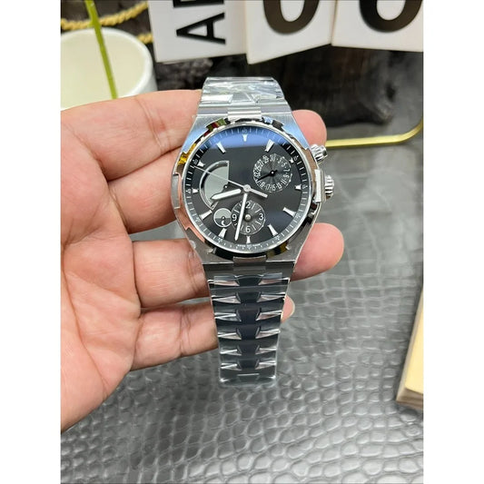 VC Top Brand Reissue Watch with Versatile Case and Moon Phase Design for Men