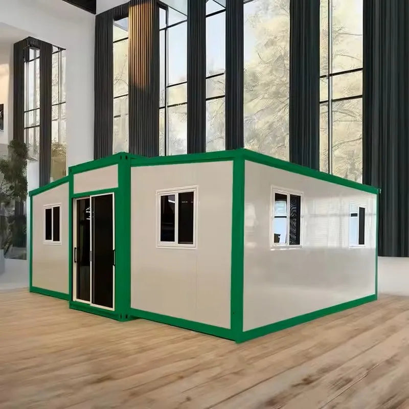 Pre-Fabricated 20ft  40FT Steel Sun Room Can Free Expansion Container House with 2 Bedroom