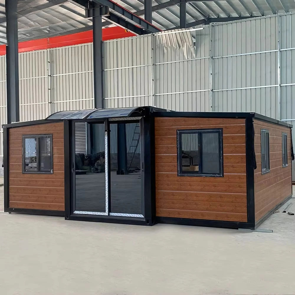 20ft Portable Prefab House Expandable Container Home 2 Bedroom Foldable Tiny House Waterproof Steel Structure Mobile