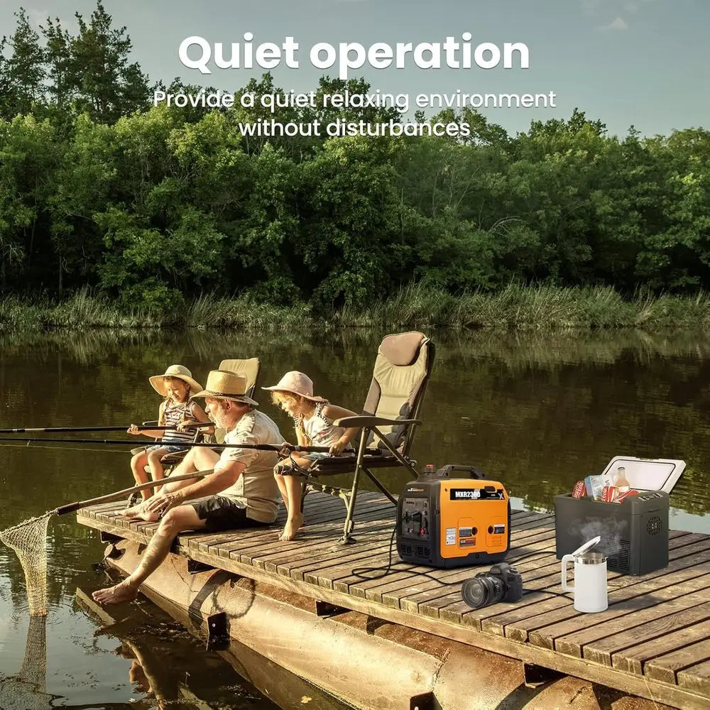 2300W Portable Inverter Generator,40lbs,Gas Powered,Quiet Generator,Backup Power Supply or Outdoor Camping RV ,EPA/ISO Compliant