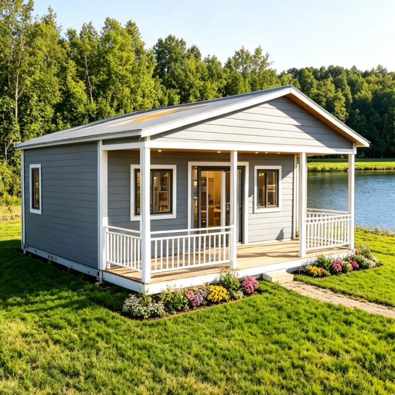 Foldable Tiny Home 20Ft Single Unit Waterproof Insulated Airbnb Homestay Backyard Guest Suite Quick DIY Assembly Wind Resistant