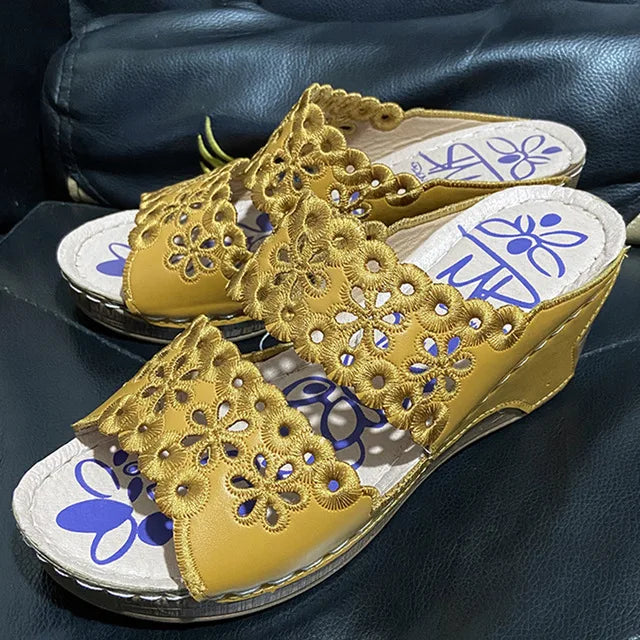 Women's sandal Wedge women shoes Summer Beach Sandal Women Fashion Gladiator Flat shoes gladiator sandal women Sandalias mujer