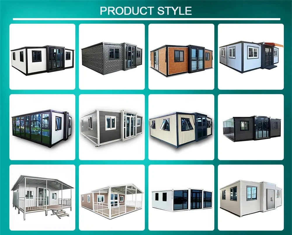 Granny Flat 20Ft 40 Ft Expandable Container Folding House Prefab 40Ft Villa Shipping Prefabricated Mobile Home 2 3 4 5 Bedroom