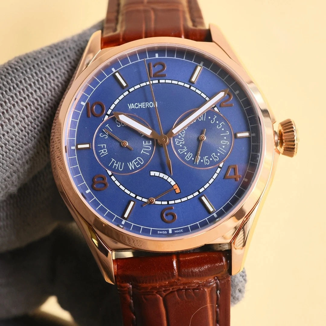 2026 New VC Top Brand Reissue Watch with Versatile Case and Moon Phase Design for Men