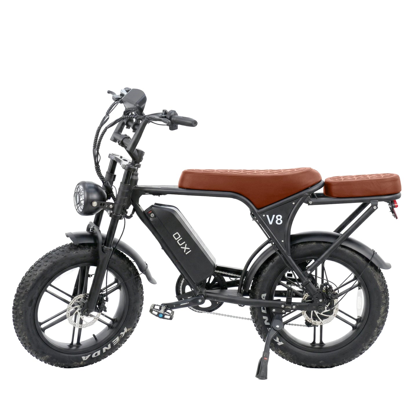 OUXI V8 Adult Electric Bike 20x4" Fat Tire Dirt Ebike with 1000W Motor 48V 15AH Battery All Terrain E-Bike for Off-Road/Commute