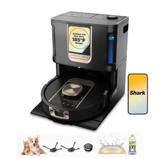 Robot Vacuum and Mop Combo PowerDetect ThermaCharged NeverTouch Pro Self-Emptying Self-Refill with Heated Mop Cleaning 60-Day C