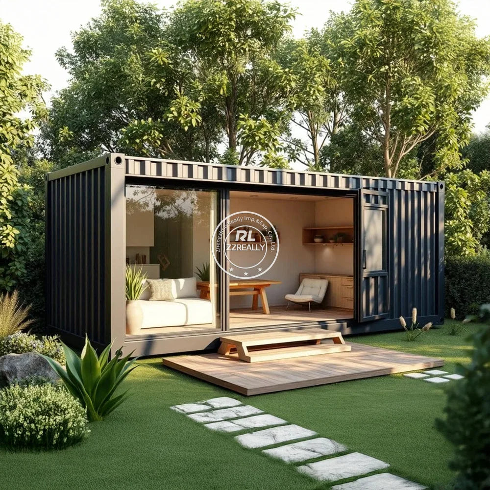 Prefab Tiny House 20ft 40ft Expandable Container House Prefabricated Mobile Container Home With Full Bathroom 2 3 Bedrooms