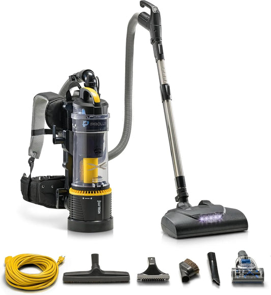 2.0 Commercial Bagless Backpack Vacuum Cleaner with Electric Power Nozzle