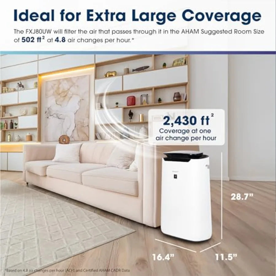Smart Air Purifier for XL Rooms Covers up to 2430 sqft in one hour Compatible with Alexa True HEPA Filter Air Purifier for Livi