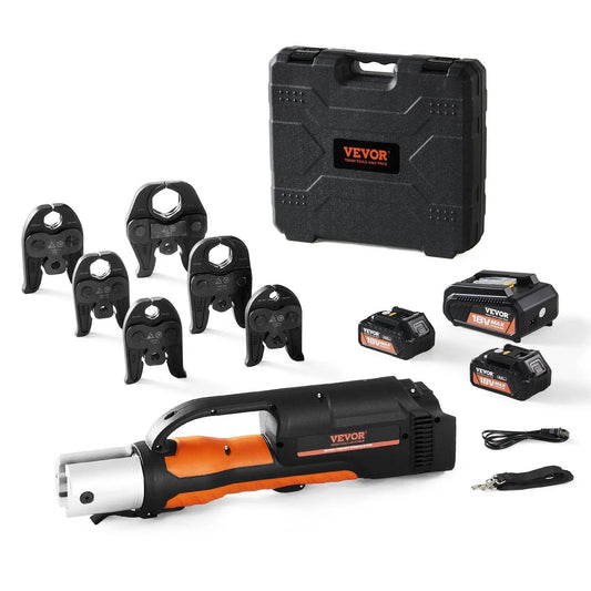18V 4.0AH Pro Press Tool for 1/2"-2" Copper Tubing, 32KN Hydraulic Force with Fast Charger & Case