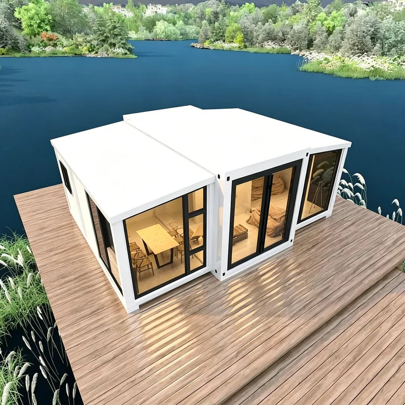 Mini Homes To Live In Luxury Prefabricated House Stackable Foldable Container House Site Foldable Home