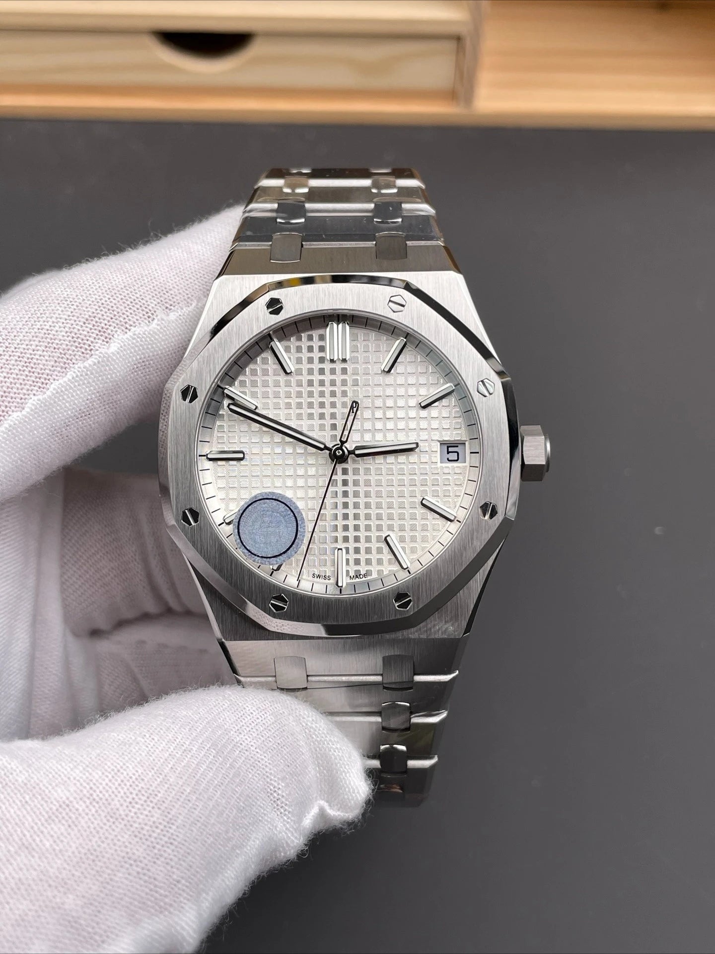 A+ Top Brand Reissue Watch with Versatile Case and Moon Phase Design for Men