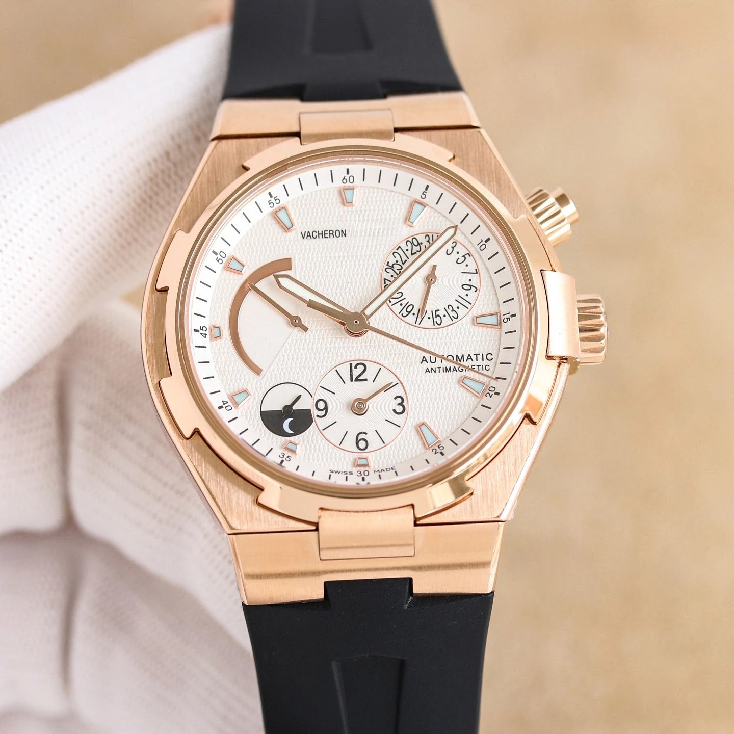 2026 New Top Brand Reissue Watch with Versatile Case and Moon Phase Design for Men